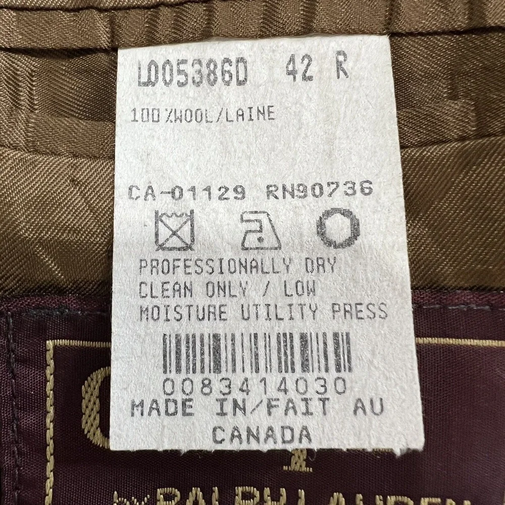 Ralph Lauren measurements are